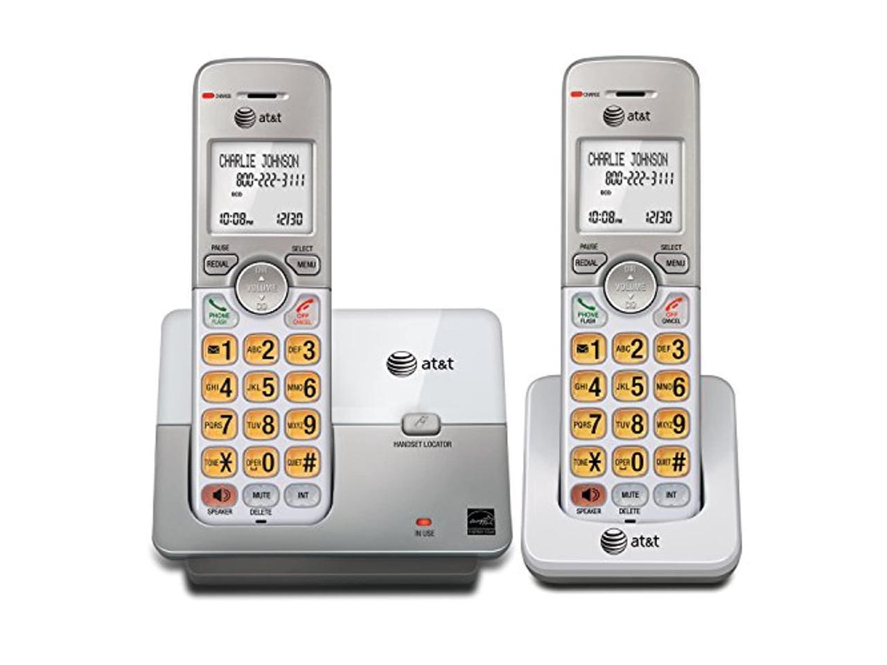 Dect 6.0 1-Handset 2-Line Landline Telephone Bundle with 3 Handsets and Dual Caller ID/Call Waiting TL88102 AT&T 