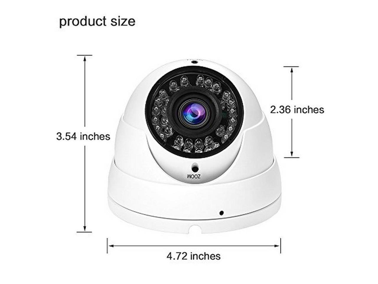 Amtronics Dome Security Camera 2.1MP 4 in1 (TVI, AHD, CVI, CVBS) HD