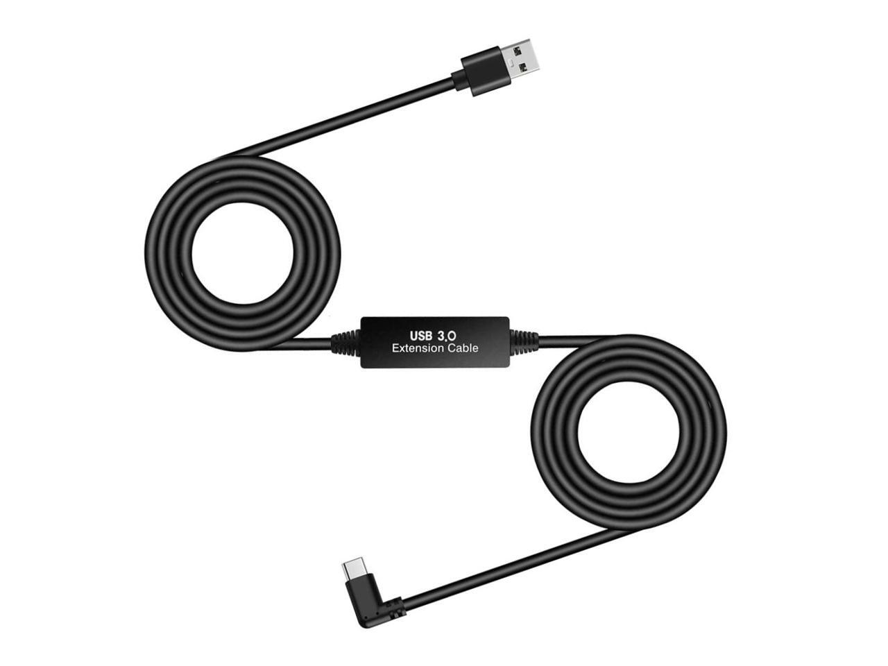 Replacement Oculus Link Cable Compatible for Oculus Quest//Quest 2 Seltureone 16ft 5Gbps USB 3.2 Gen 1 3A High Transfering Data Speed with USB-C to USB-A Adapter for PC and Laptops Type C Port 5m
