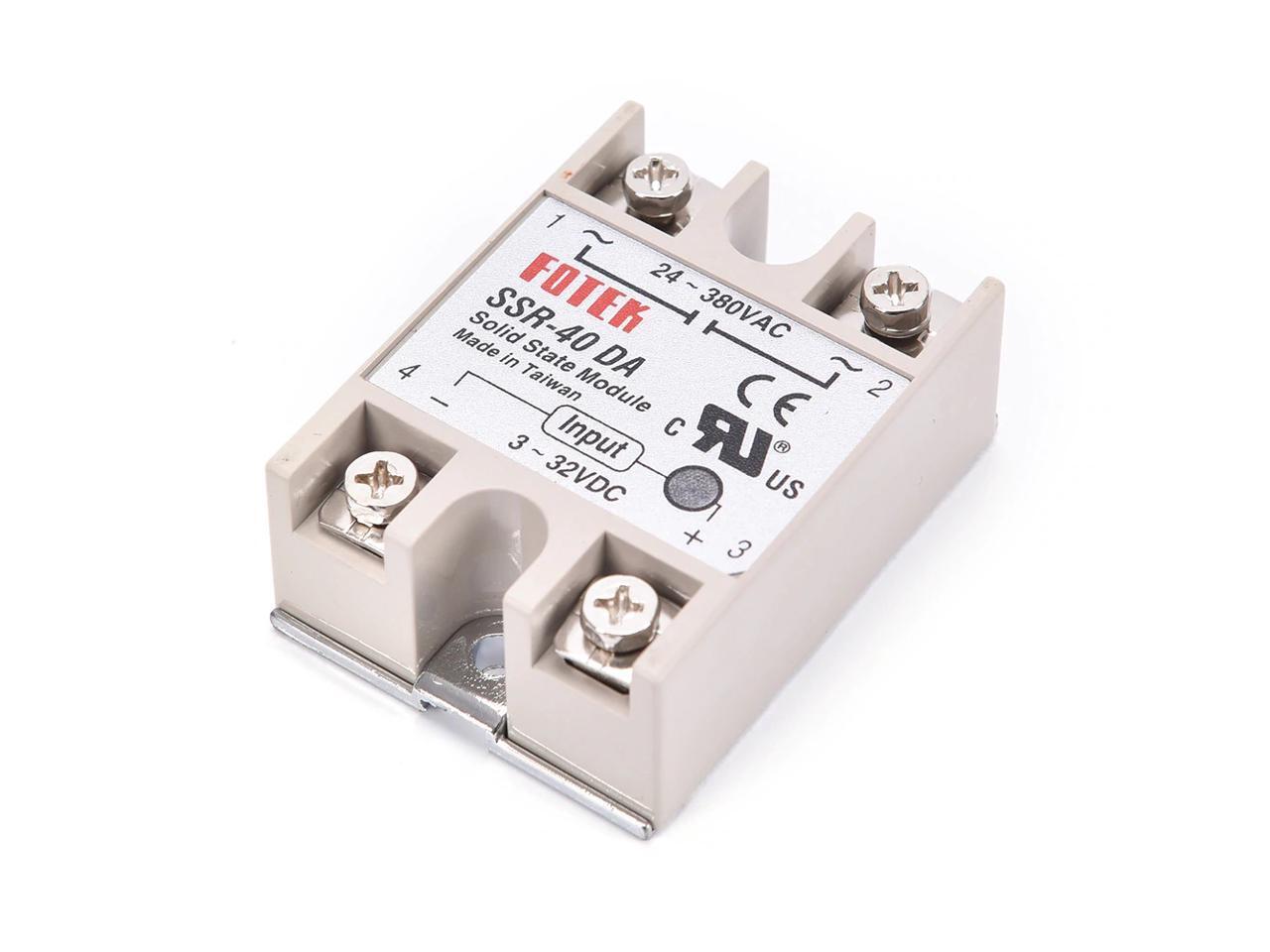 40A SSR-40 DA Solid State Relay Module PID Temperature Controller 3-32V DC to AC