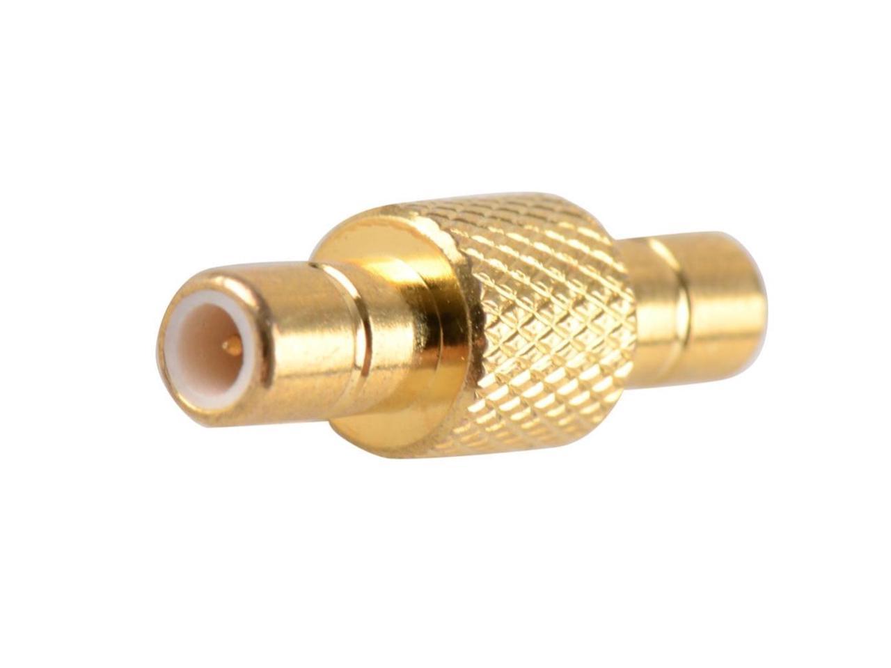 10pcs Gold SMB Male to SMB Female M/F Right Angle 90 Degree RF Adapter Connector 
