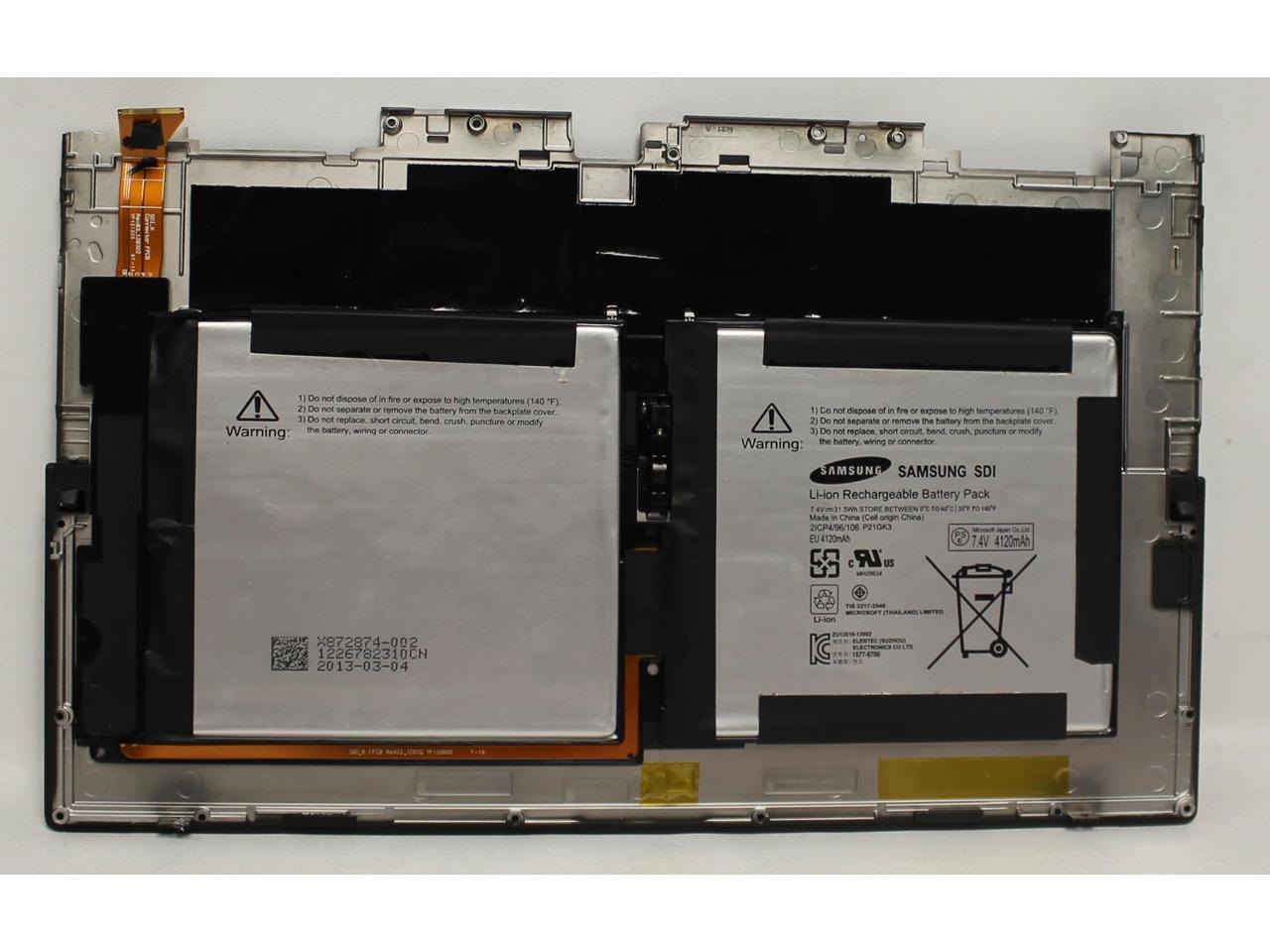 Refurbished X 002 B Microsoft Battery 7 4v 31 5wh 41mah With Rear Case Surface Rt 1 1516 Series Grade B Newegg Com