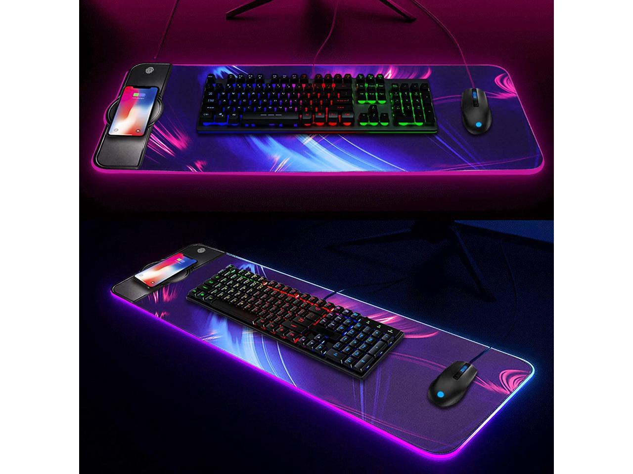 rgb wireless charging mouse pad