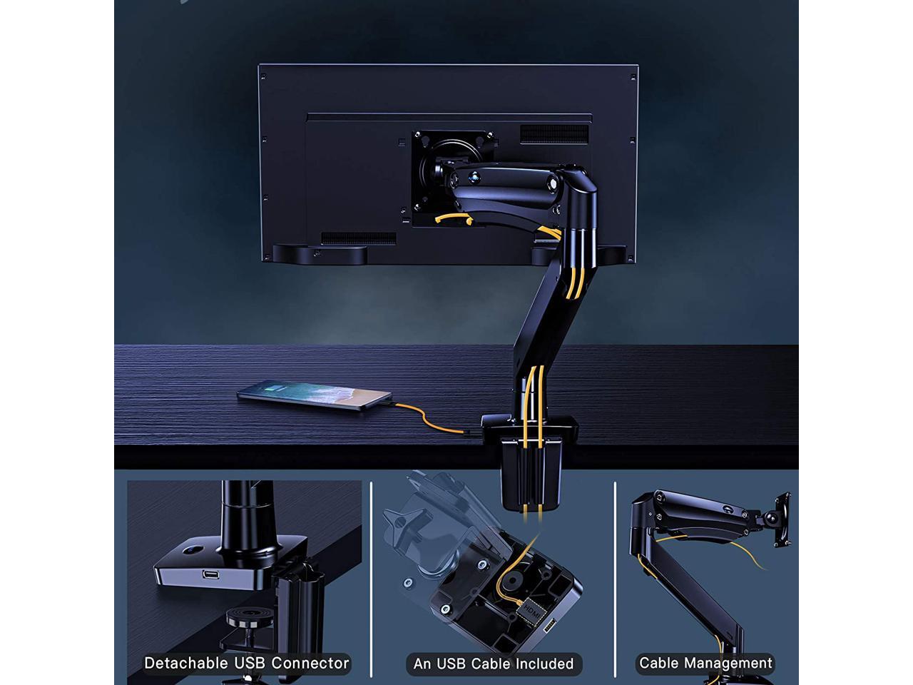 ERGEAR Single Monitor Mount Stand Holds up to 26.4lbs Full Motion