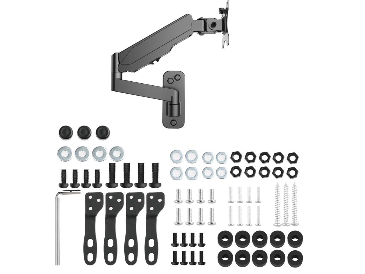 HUANUO Single Monitor Wall Mountblack with Extension Kit for 17 to 32