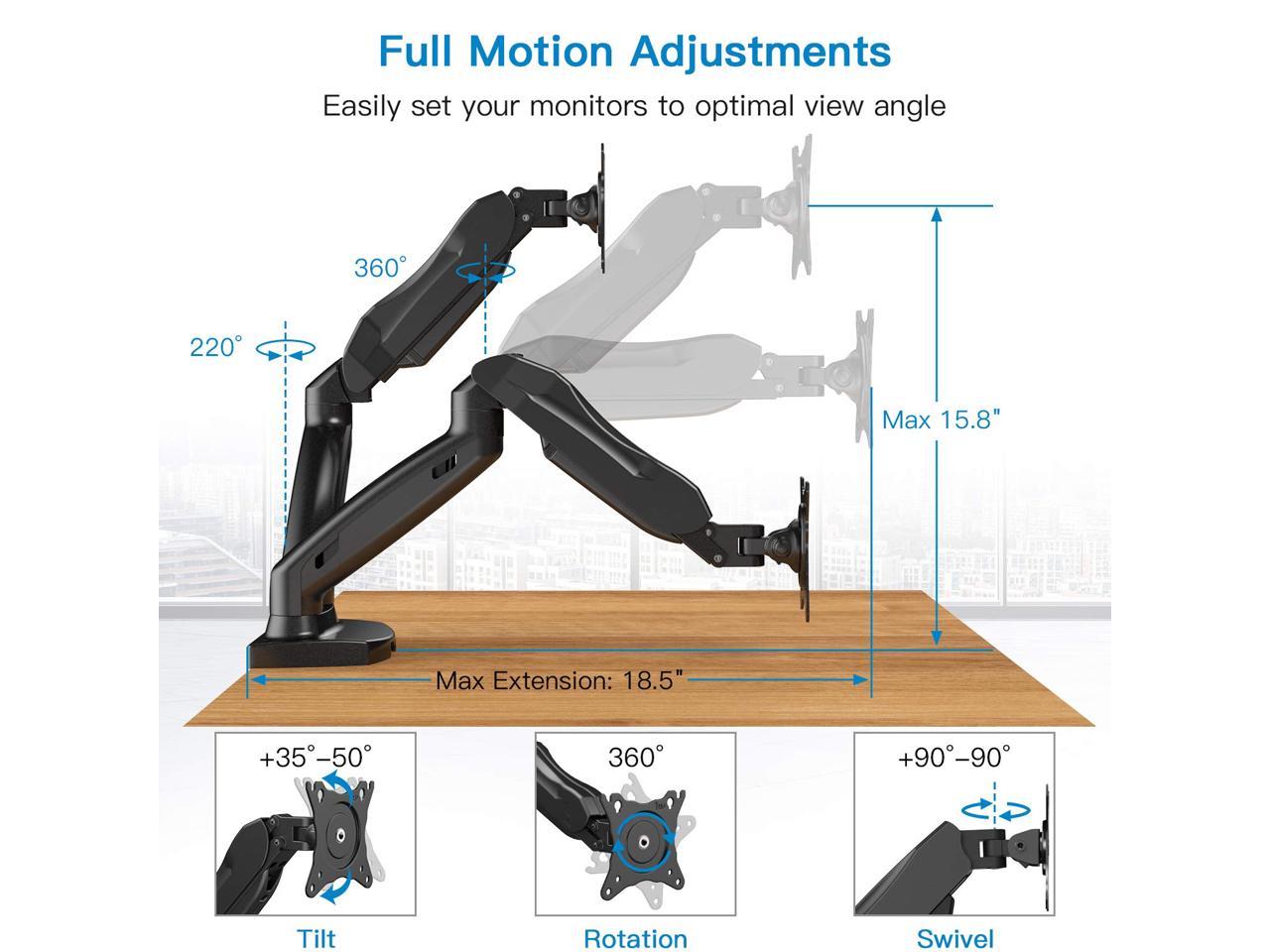 huanuo dual monitor mount hnds6