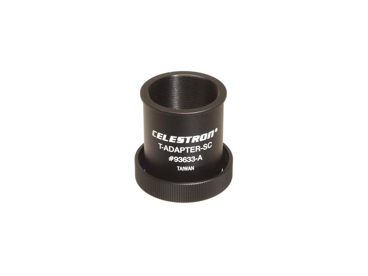 Celestron T-Adapter with SCT 5, 6, 8 with 9.25, 11, 14, Black (93633-A