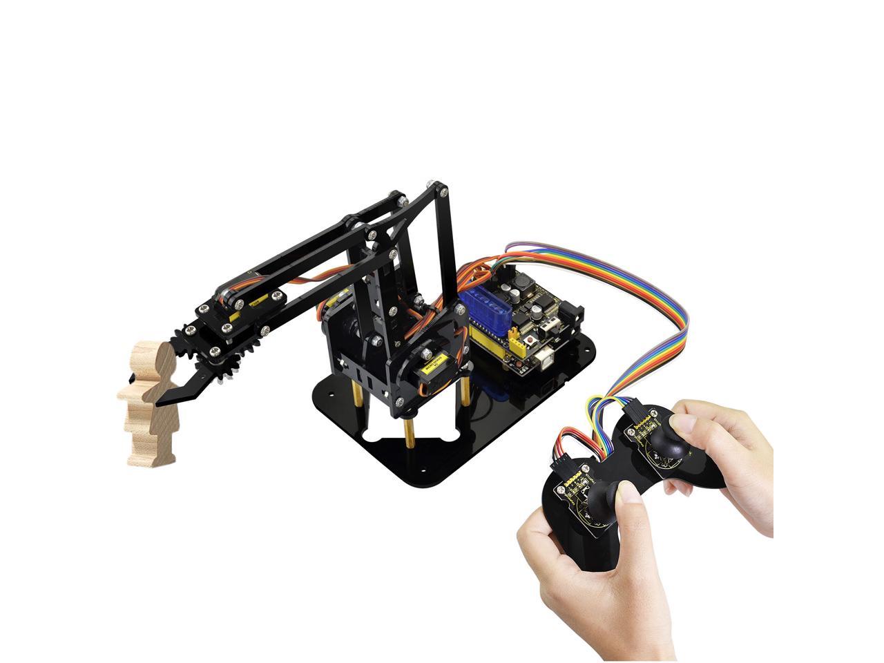 KEYESTUDIO 4DOF Programming Robot Robotics Arm Starter Kit for Arduino Project 