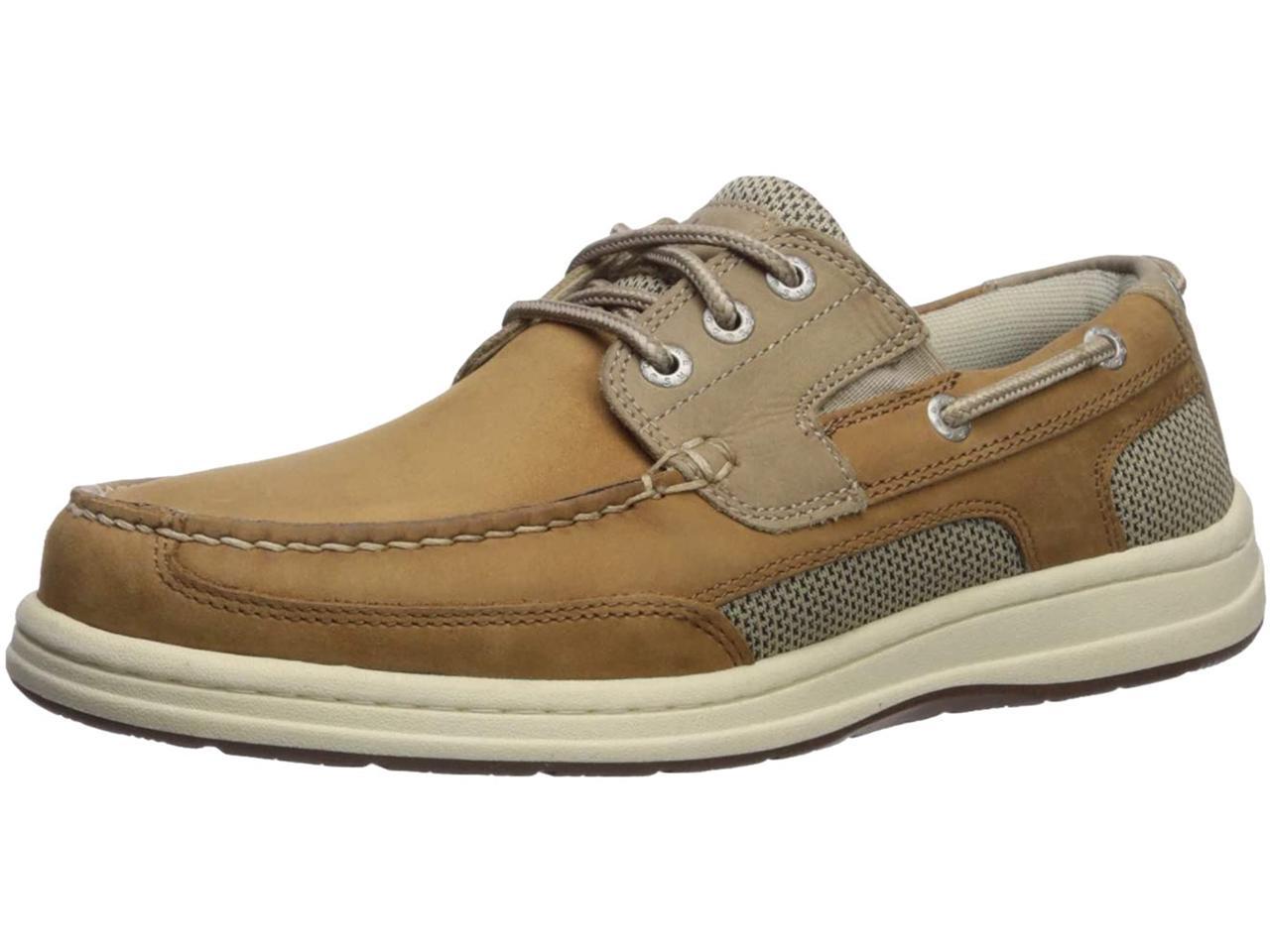 Dockers Mens Beacon Leather Casual Classic Boat Shoe with Stain ...