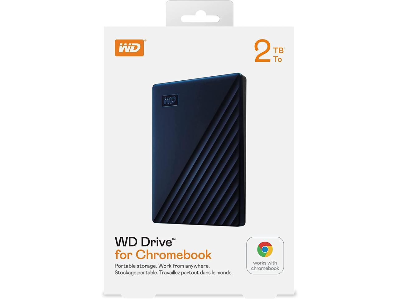 WD 2TB Portable Hard Drive for Chromebook USB 3.2 Gen 1 (Micro B) Model ...