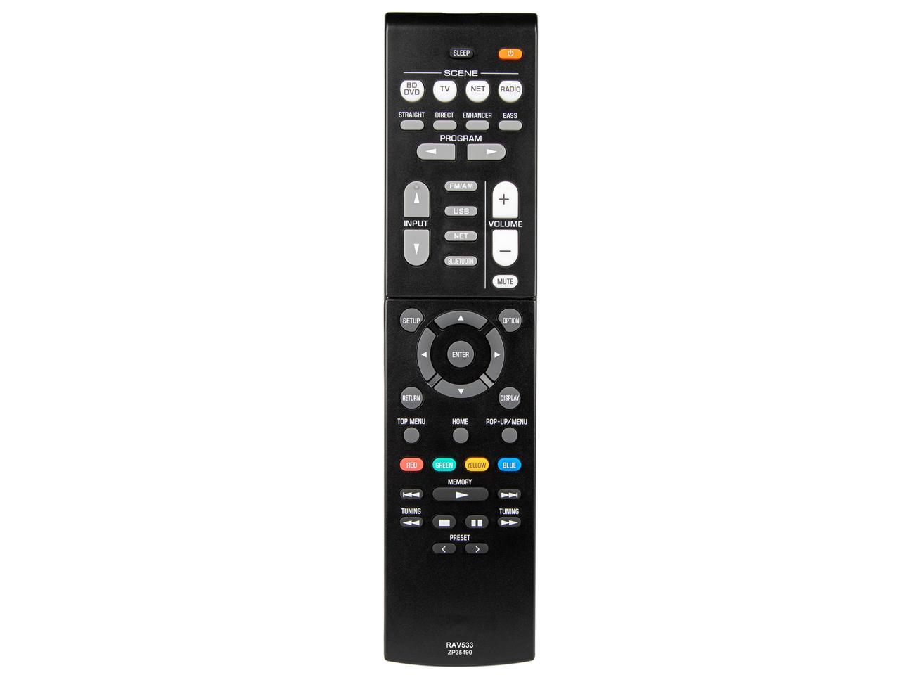 Replacement for Yamaha Home Theater Audio Receiver Remote Control RXV581BL RX-V581BL RXV583 RX-V583 RXV583BL RX-V583BL TSR5790BL TSR-5790BL TSR5810 TSR-5810 