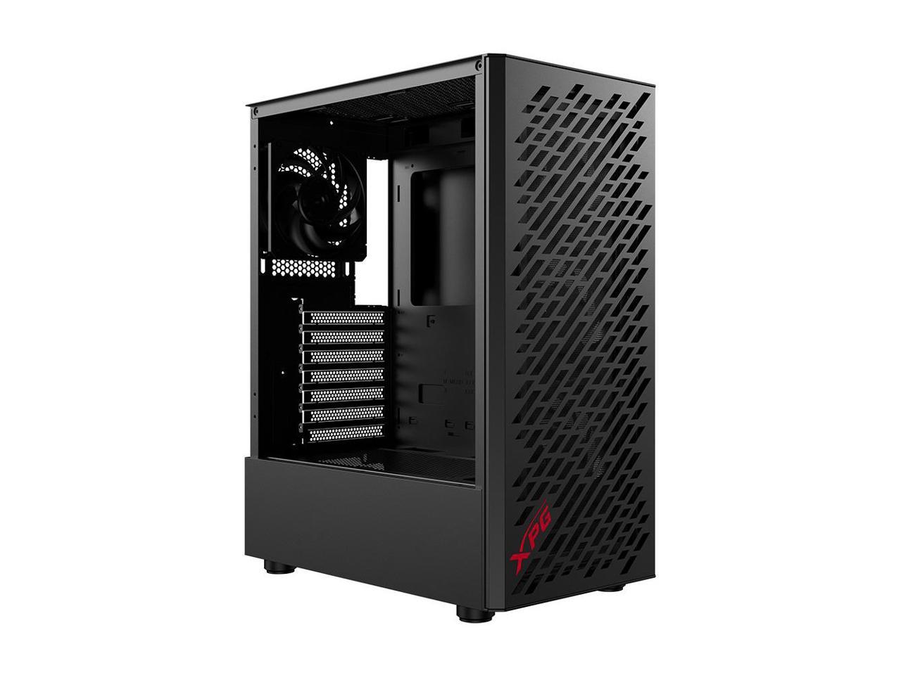 Xpg Valor Air Black Mid Tower Chassis Kit Includes Vento Fans Mini Itx Micro Atx Atx