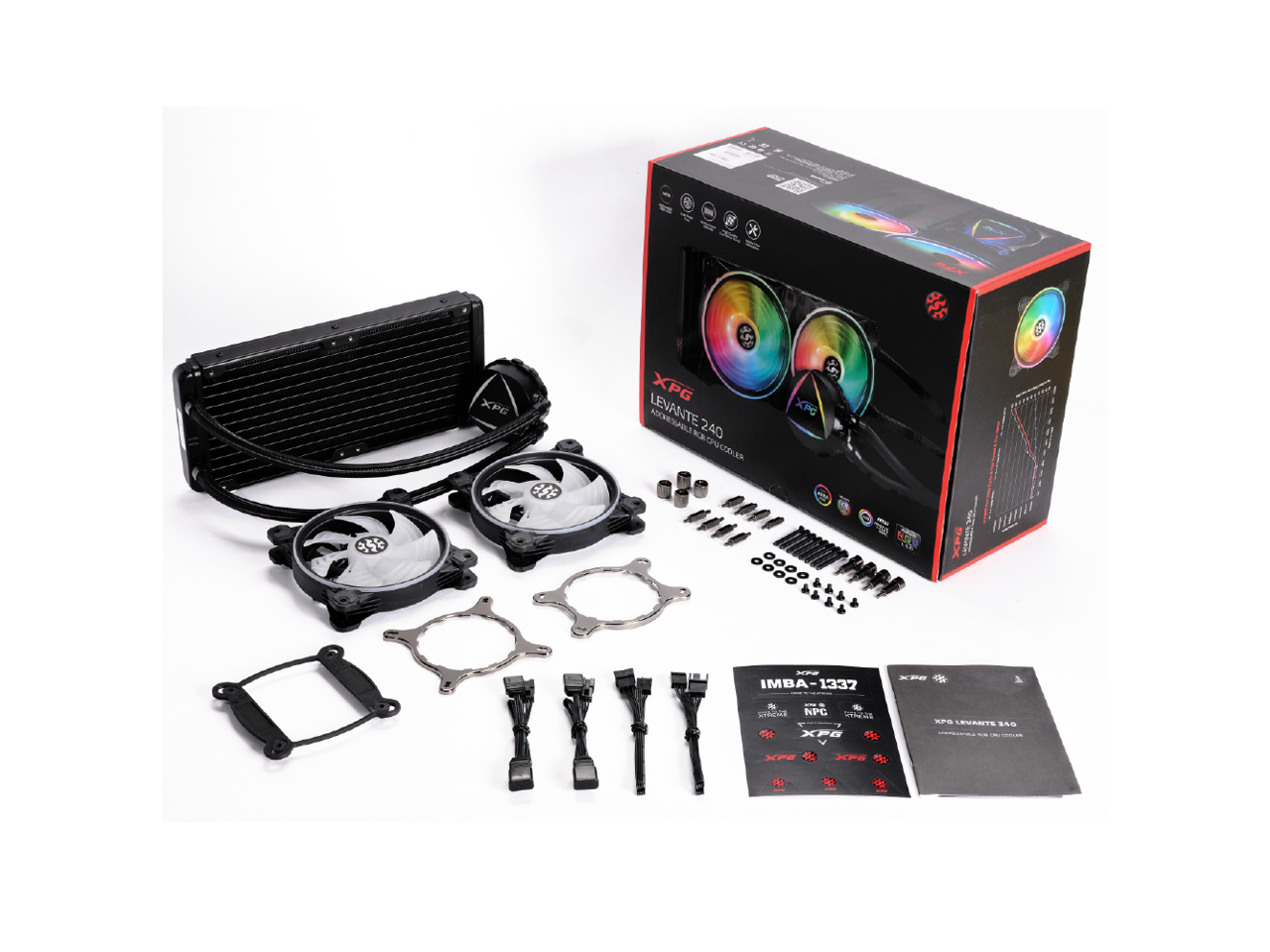 XPG LEVANTE RGB Liquid CPU Cooler 240mm Radiator 2 x 120mm Fans