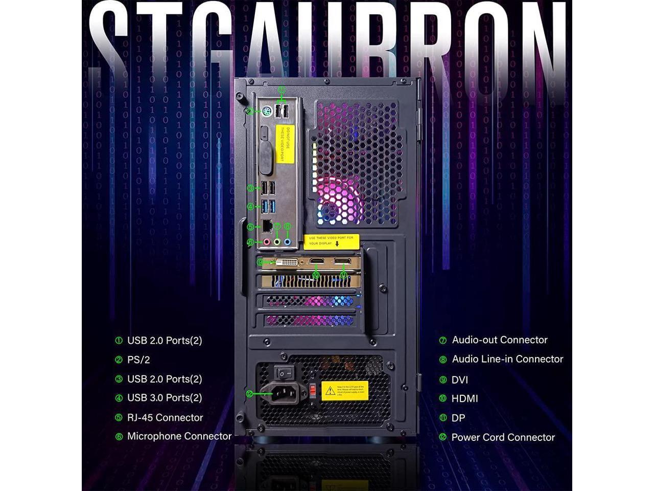 Stgaubron gaming intel core i5 3 3ghz up to 3 7ghz 16g ram 512g ssd
