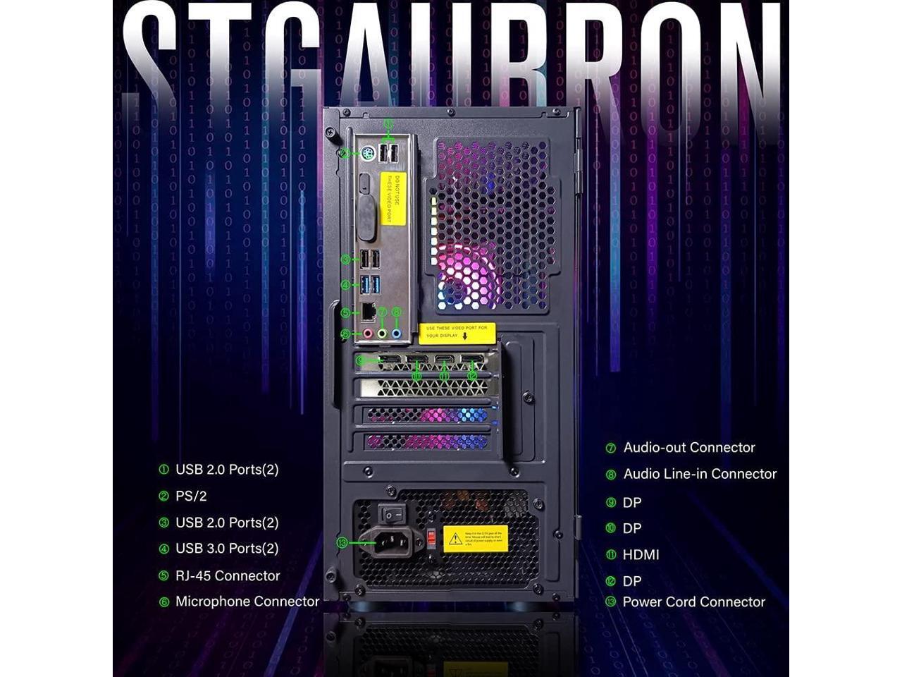 Stgaubron gaming intel core i5 3 3ghz up to 3 7ghz geforce rtx 2060