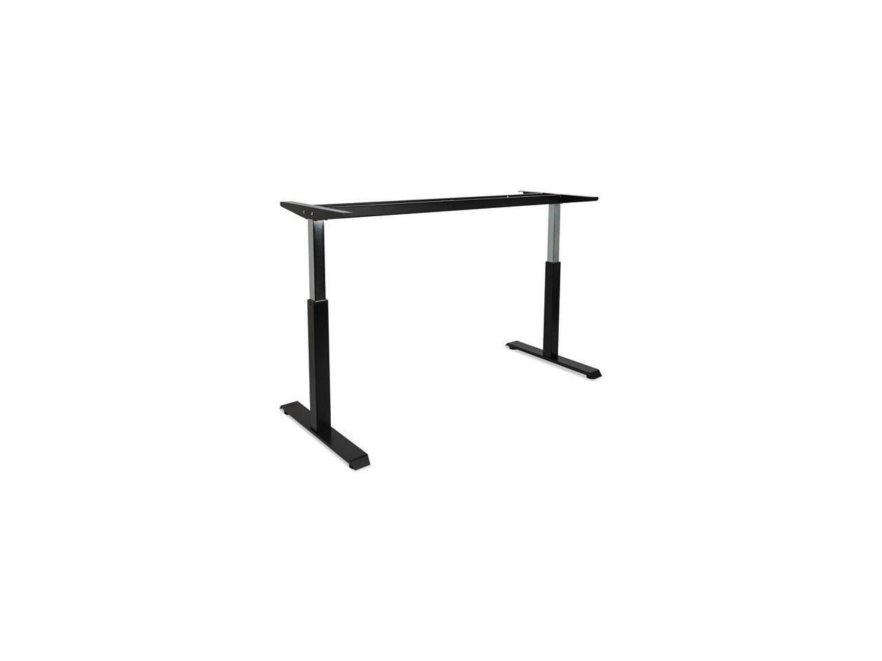 Pneumatic HeightAdjustable Table Base, 26 1/4" to 39 5/8" High, Black