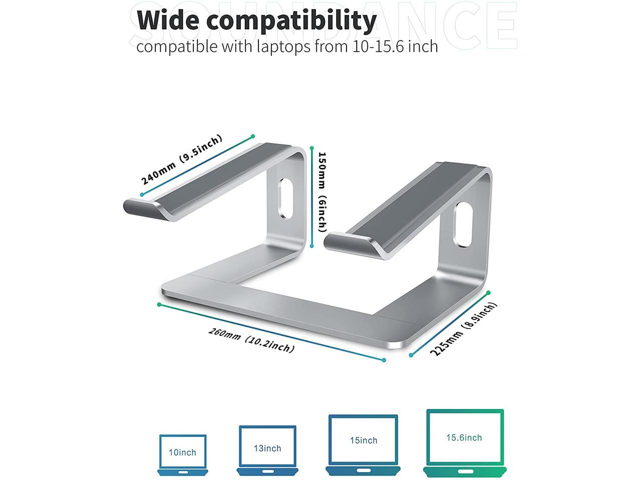 Laptop Stand, Ergonomic Aluminum Laptop Mount Computer Stand for Desk ...