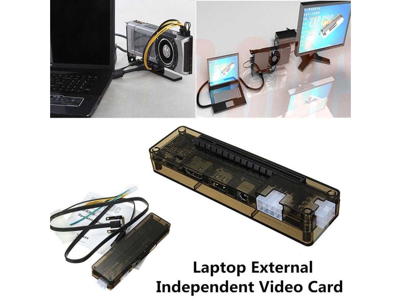 SODIAL PCIe PCI-E V8.4D EXP GDC Externe Laptop Grafikkarte Dock/Laptop Dockingstation Mini PCI-E Schnittstelle Version
