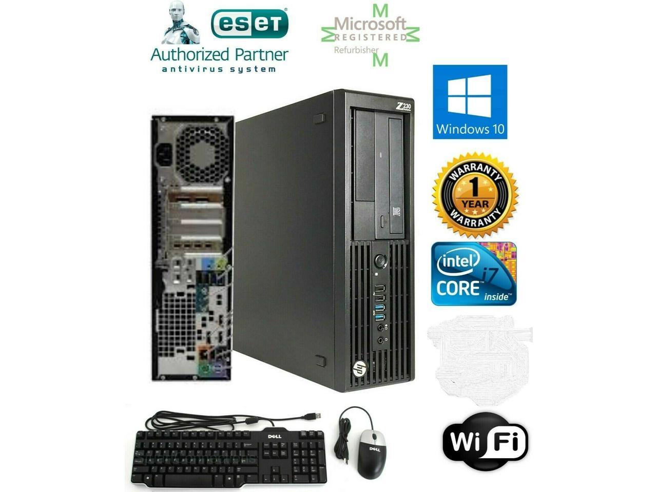 HP Z 230 SFF Intel Core i 7-4770 3.40 GHz 8 GB 128 GB 2.5 SATA SDD