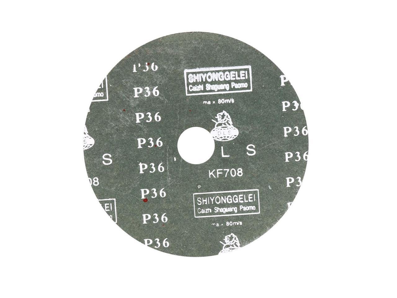 6-Inch x 7/8-Inch Aluminum Oxide Resin Fiber Discs, Center Hole 36 Grit