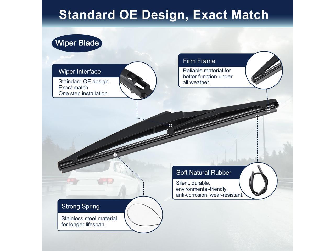 280mm 11" Rear Windshield Wiper Blade Arm Set for 1014 Kia Sorento