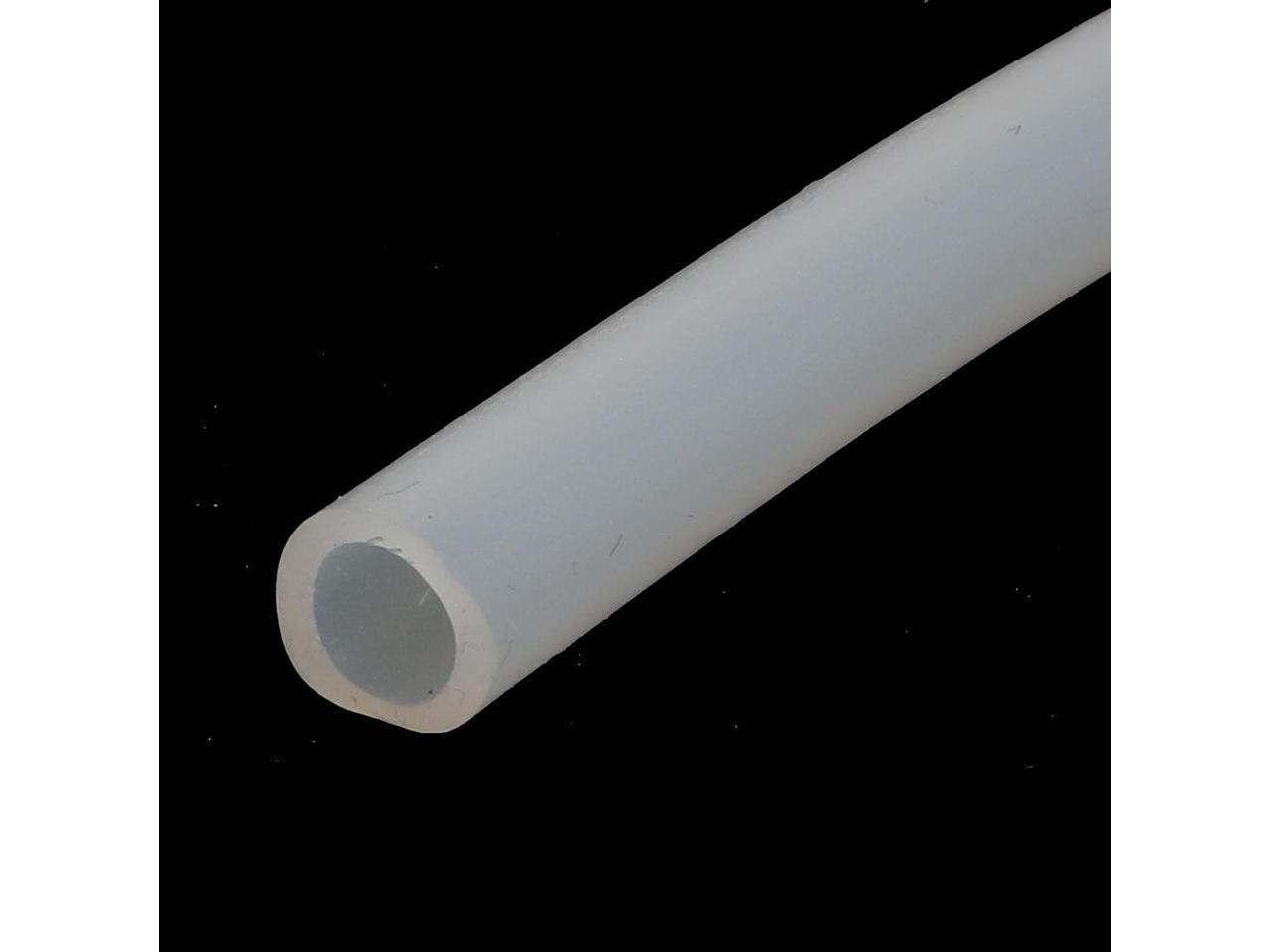 7mm x 10mm Heat Resistant Soft Silicone Tube Hose Pipe 2M Long Milky White 609876577977 