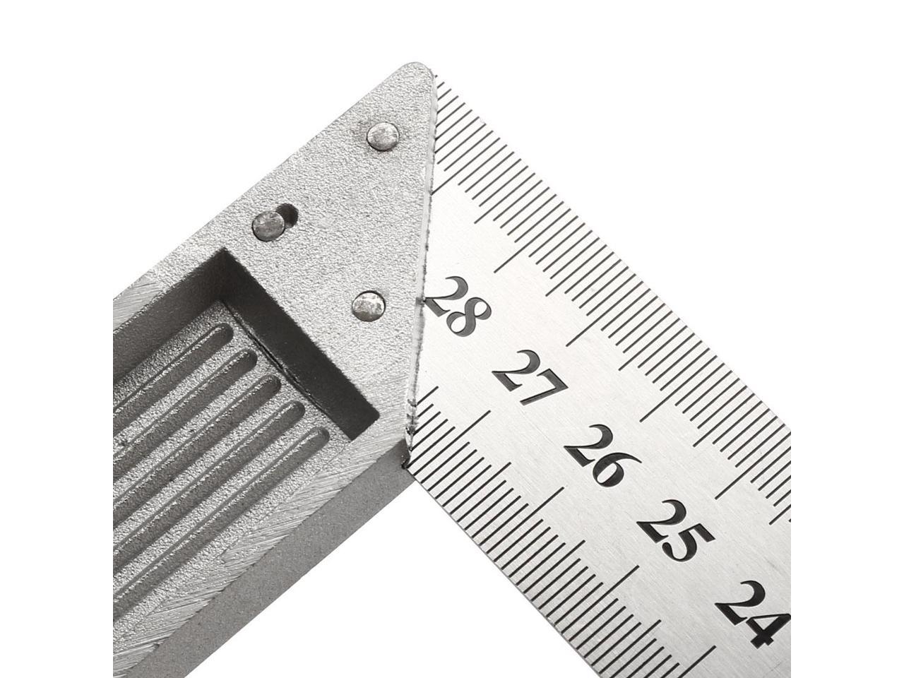 L Square 300mm Stainless Steel 90 Degree Angle Ruler Right Measuring Layout Tool 