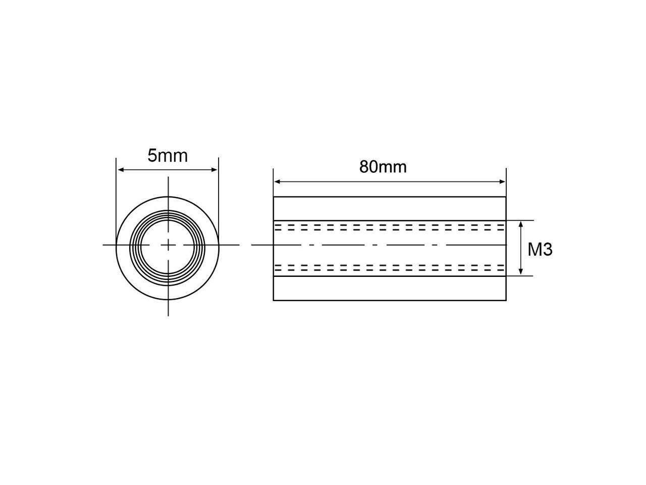 M3x20mm Aluminum Standoff with Mesh Texture Column Spacer for CNC Black 10pcs 