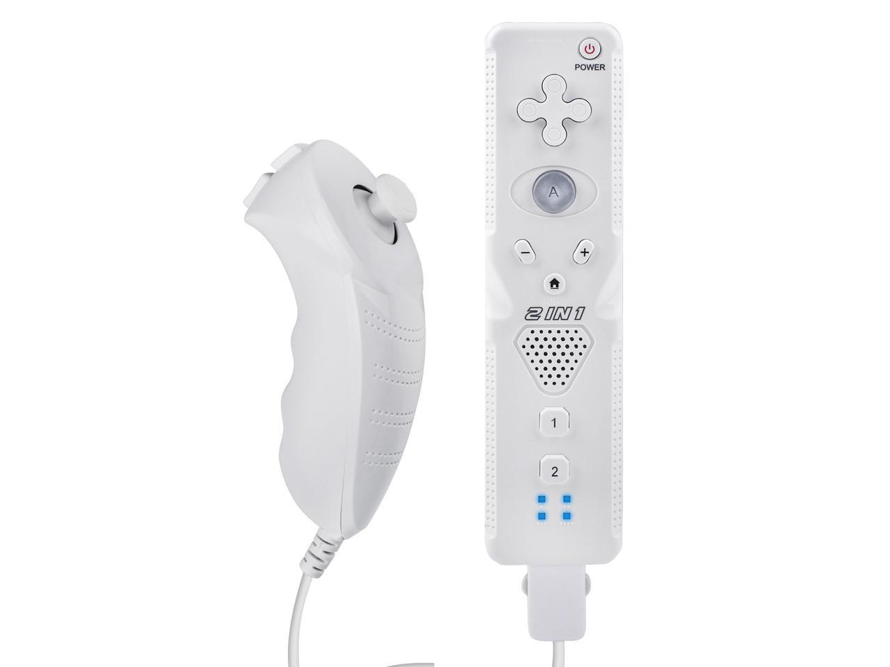 Dislocatie zelf oud Werleo Wii Remote with Wii Motion Plus Inside | Shock Wii Nunchuk  Controller Compatible Nintendo Wii / Wii U - Newegg.com