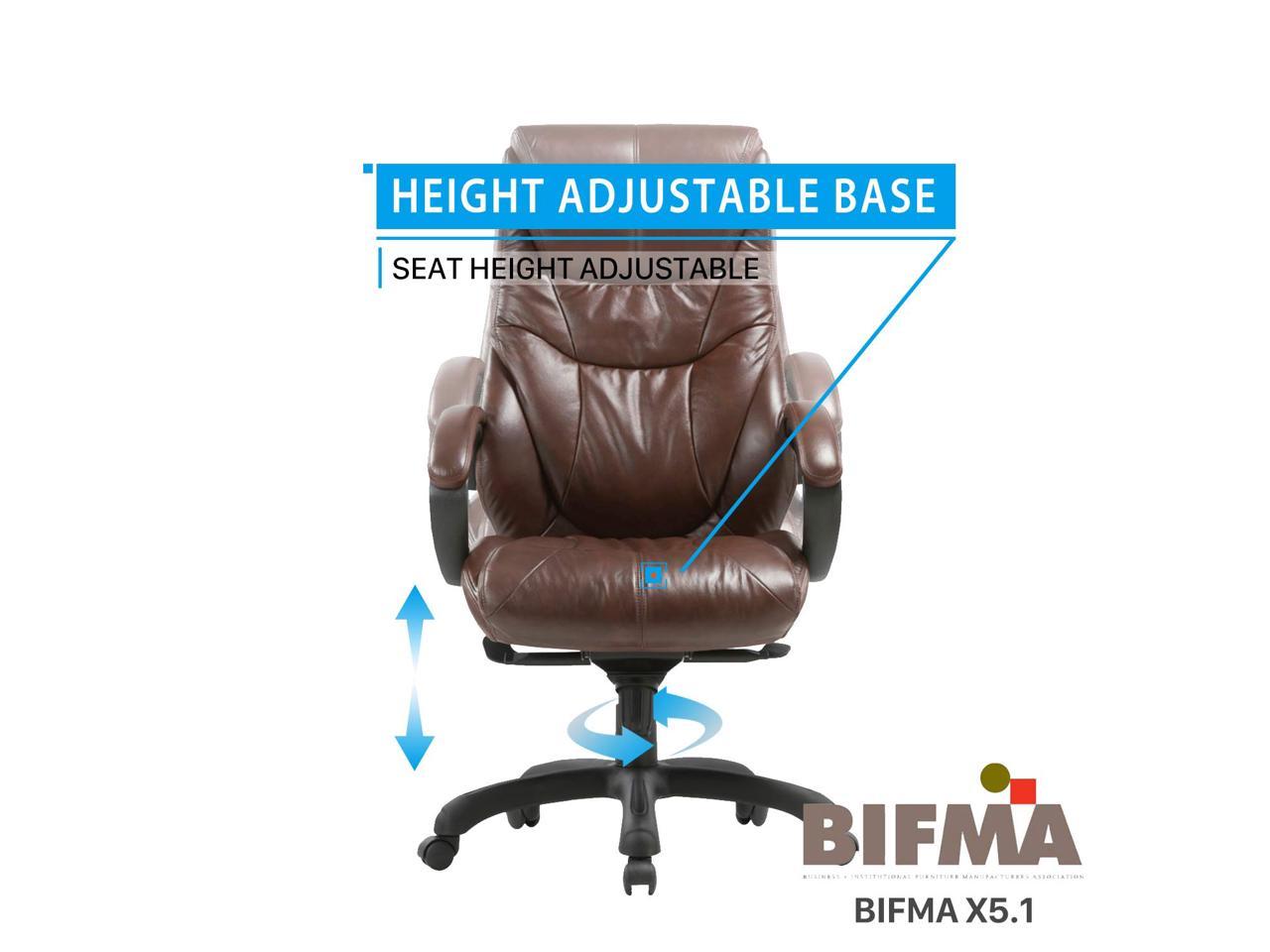 Best Office Chair If You Lean Forward - Executive Bonded Leather Chair