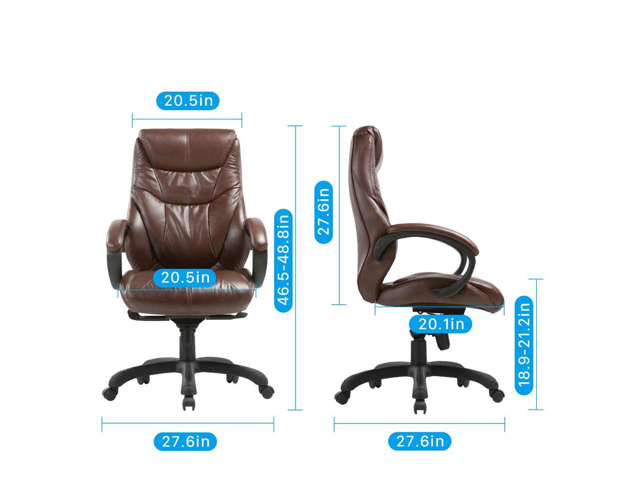 Best Office Chair If You Lean Forward - Executive Bonded Leather Chair