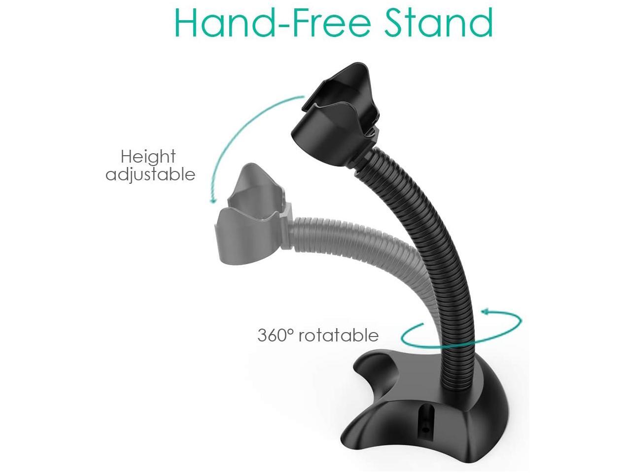 USB Barcode Scanner with Stand Automatic Sensing 1D Handheld Wired