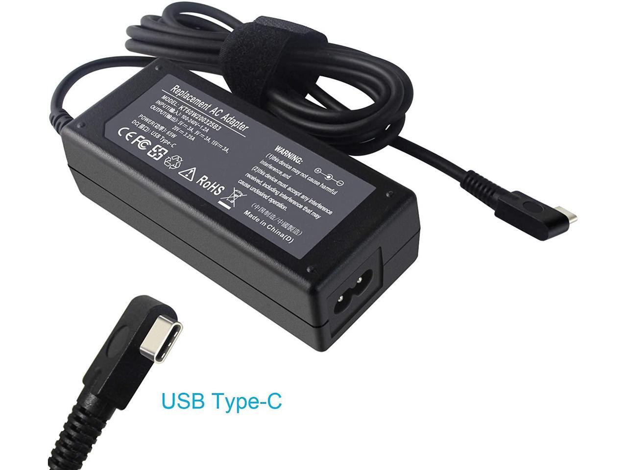 20V 3.25A 65W USB Type C Laptop Charger Compatible with Lenovo ThinkPad