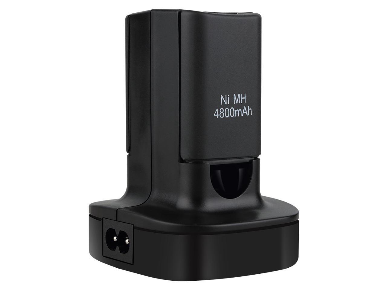 W05 Xbox 360 Dual Charger Charging Station Stock Dock with 2X 4800mAh