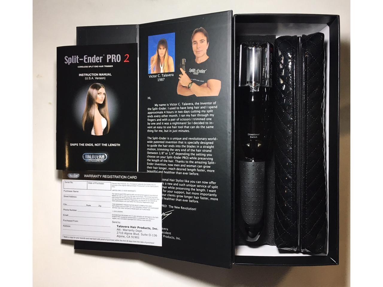 Split Ender PRO 2 (Black) Cordless Damage Split End Hair
