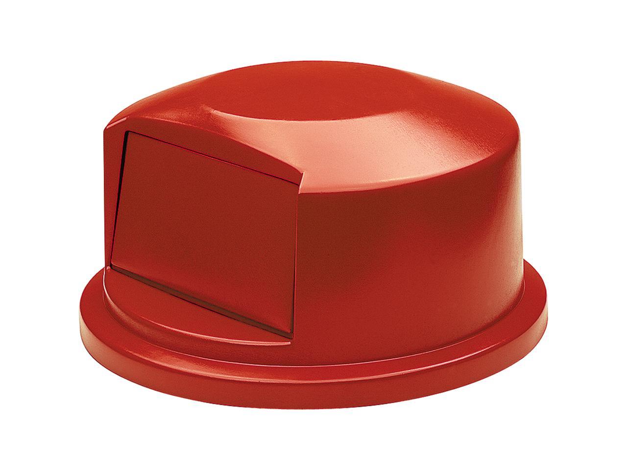 RUBBERMAID FG264788RED Brute Trash Can Top,Dome,Swing Closure,Red 