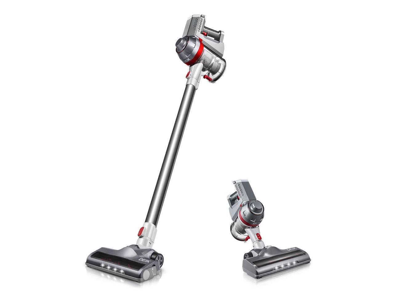 Deik Cordless Vacuum Cleaner, 2019 Upgrade Version, 2 in 1 Stick and