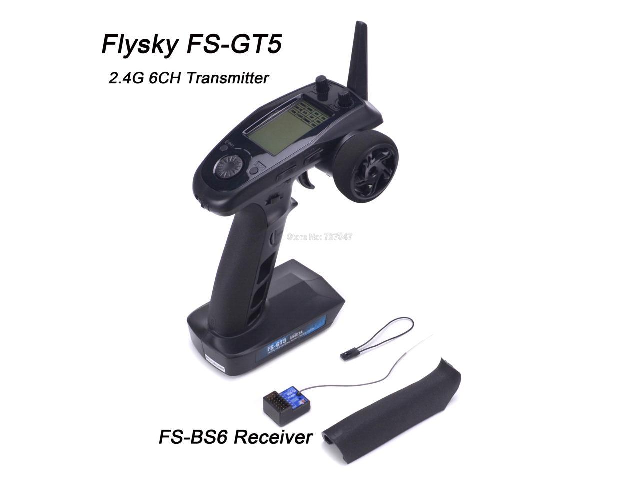 Flysky FS-GT5 2.4G 6CH Transmitter with FS-BS6 Receiver Built-in Gyro Fail-Safe