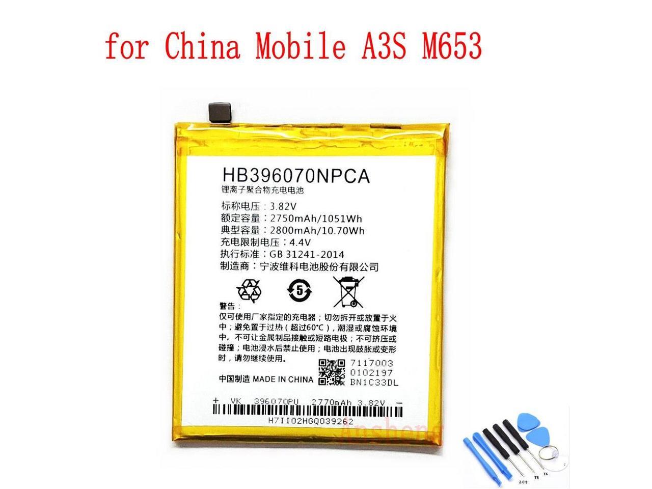 Original 2800mah Hbnpca Battery For China Mobile A3s M653 Mobile Phone Newegg Com