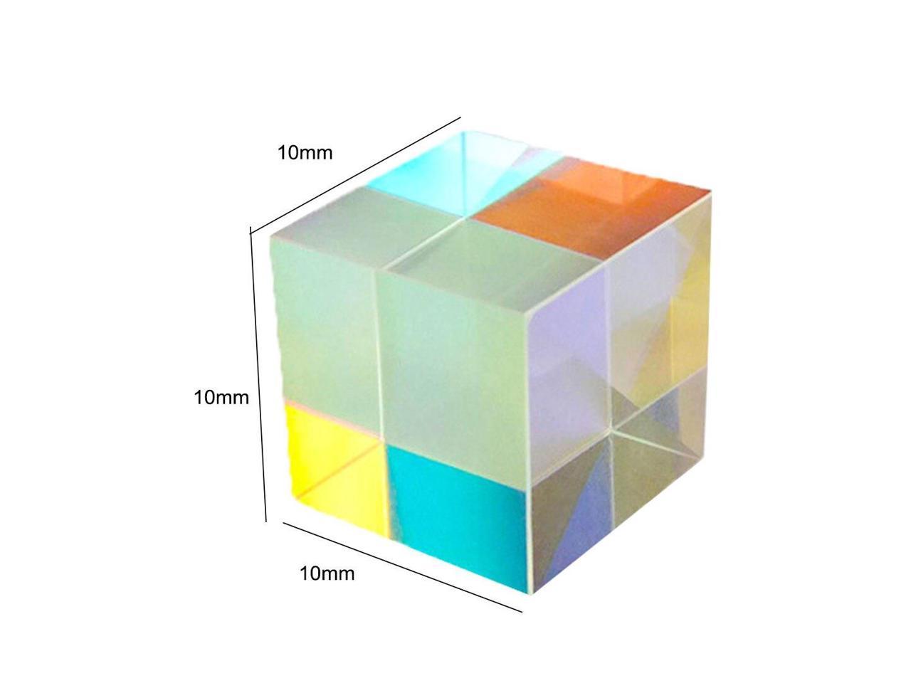 10PCS CMY Optic Prism Cube Gift dichroic Optical Glass Color Seperation Splitter 