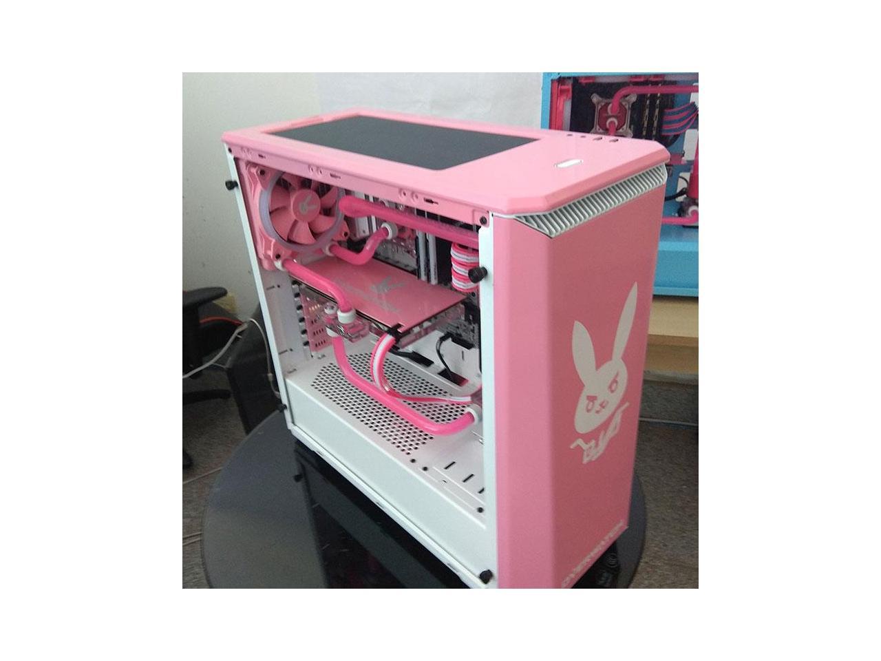 Розовый компьютерный корпус