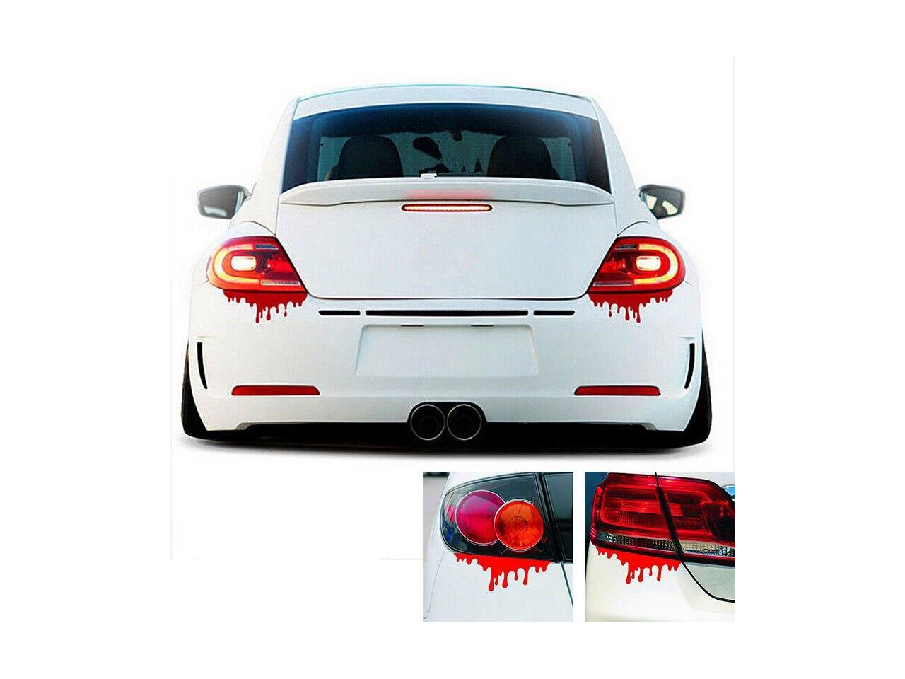 1 X Reflective Warning Car Stickers Blood Bleeding Decals Car Decor Best EC