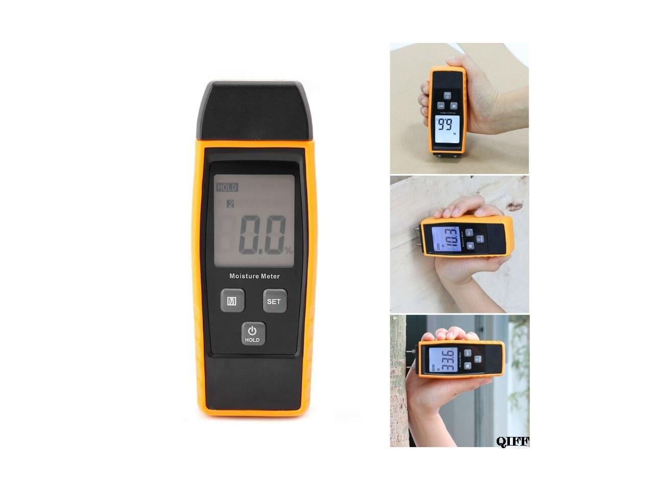 XUXUWA Moisture Meter RZ660 Wood Moisture Meter 0-80% Two Pin LCD Display Digital Wood Humidity Tester Humidity tester 