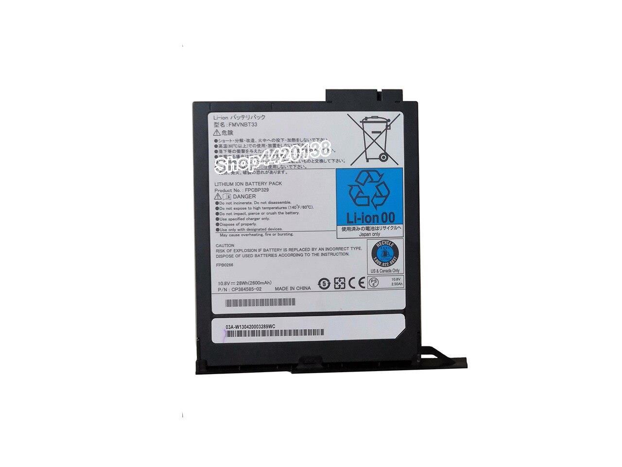 28wh 2600mah 10 8v Fmvnbt33 Fpcbp329 Laptop Battery For Fujitsu T732 T902 Cp 02 Series Newegg Com