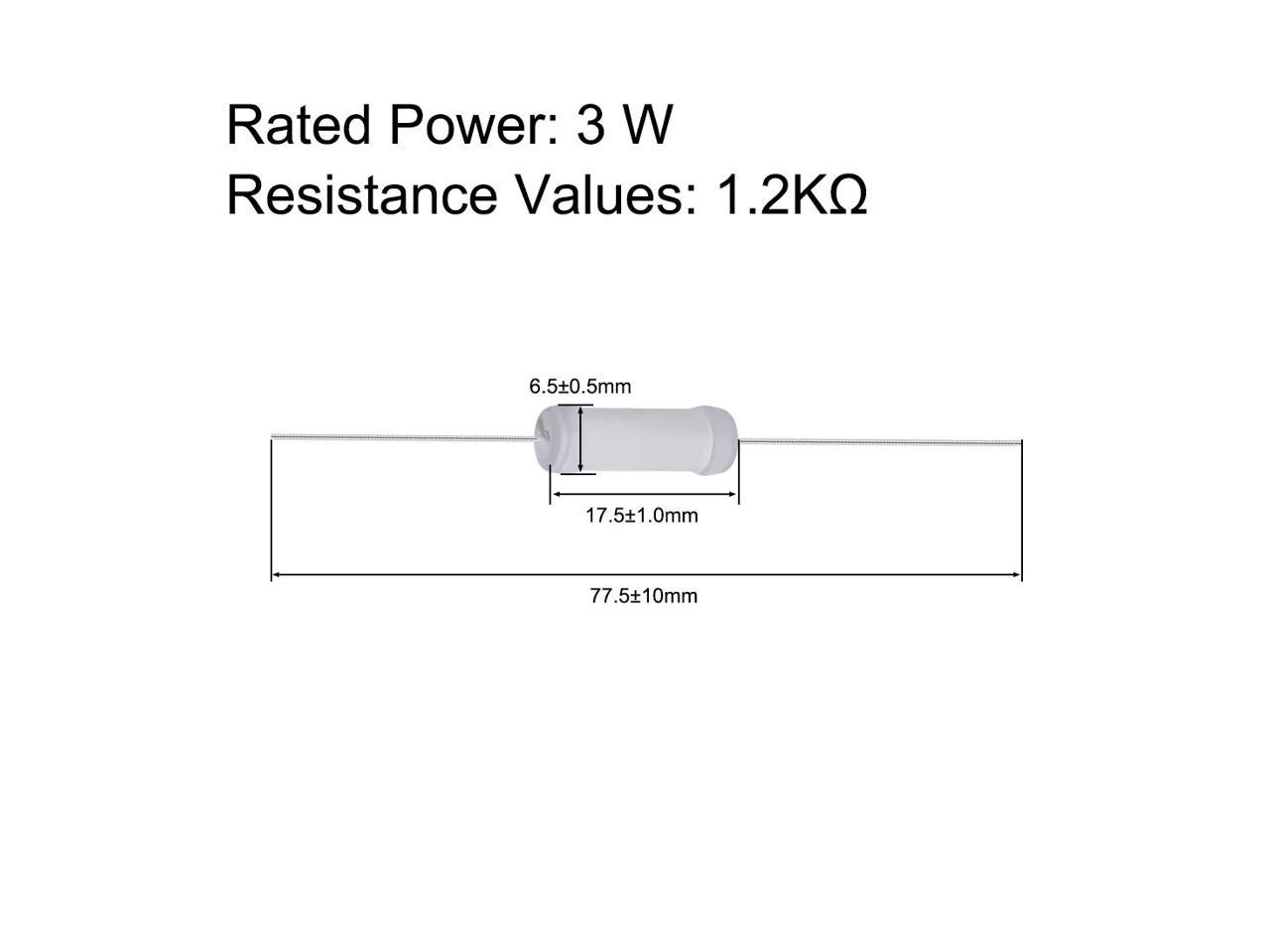 10X 2.7K ohm 1Watt Metal Film Resistors 2K7  1W Resistor 1% TOL FREE SHIPPING