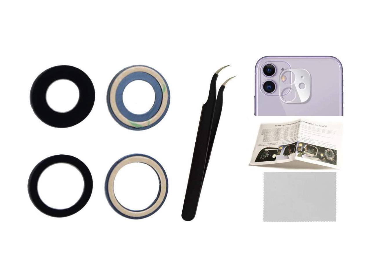 For iPhone 11 Back Rear Camera Glass Lens Replacement + Tool + Guide + Adhesive PreInstalled