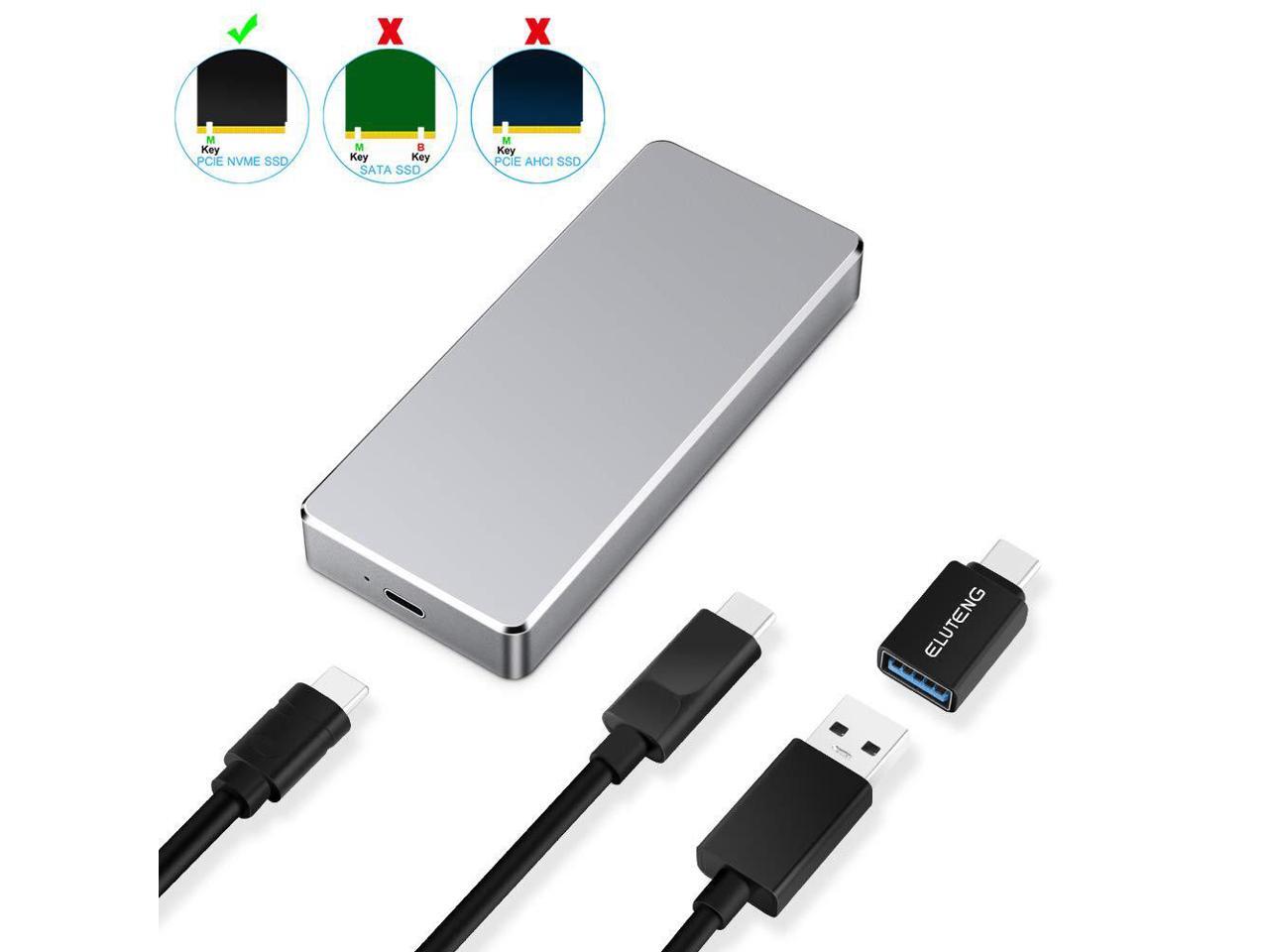 M2 SSD Enclosure Compatible for SATA B /& B+M Key NGFF USB Coverter Card 5Gbps Support 2230 2242 2260 2280 NGFF SSD(NOT for NVME ELUTENG M.2 SSD to USB 3.0 Adapter