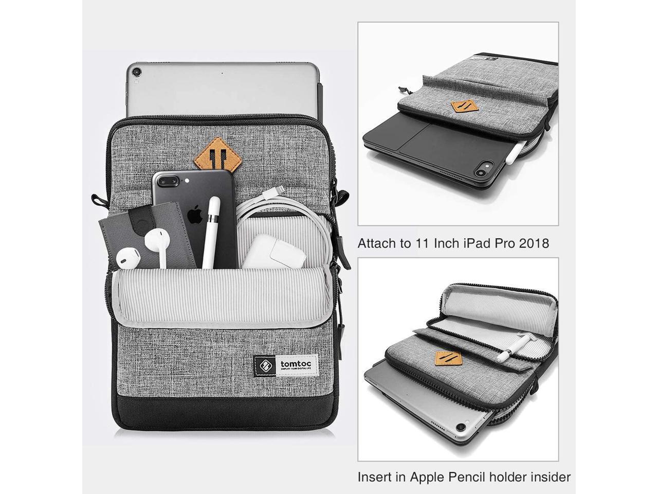 tomtoc 11 Inch Tablet Shoulder Bag for 11 Inch New iPad Pro, 10.5 Inch