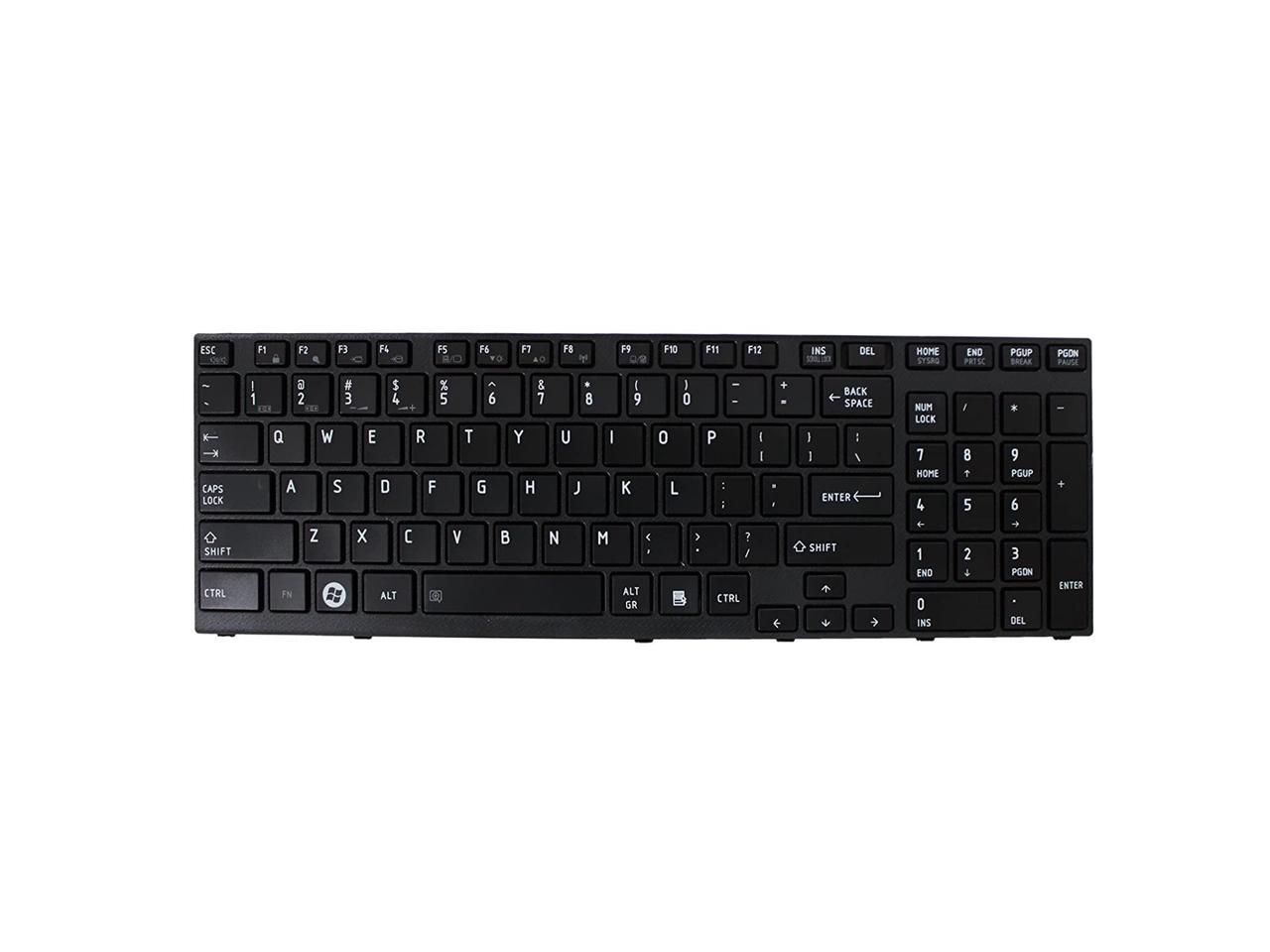 GinTai Laptop US Keyboard with Frame Replacement for Toshiba Satellite A665-3DV A665-3DV1 A665-3DV12 A665-3DV5 A665-3DV6 A665-3DV7 A665-3DV8 US Stock