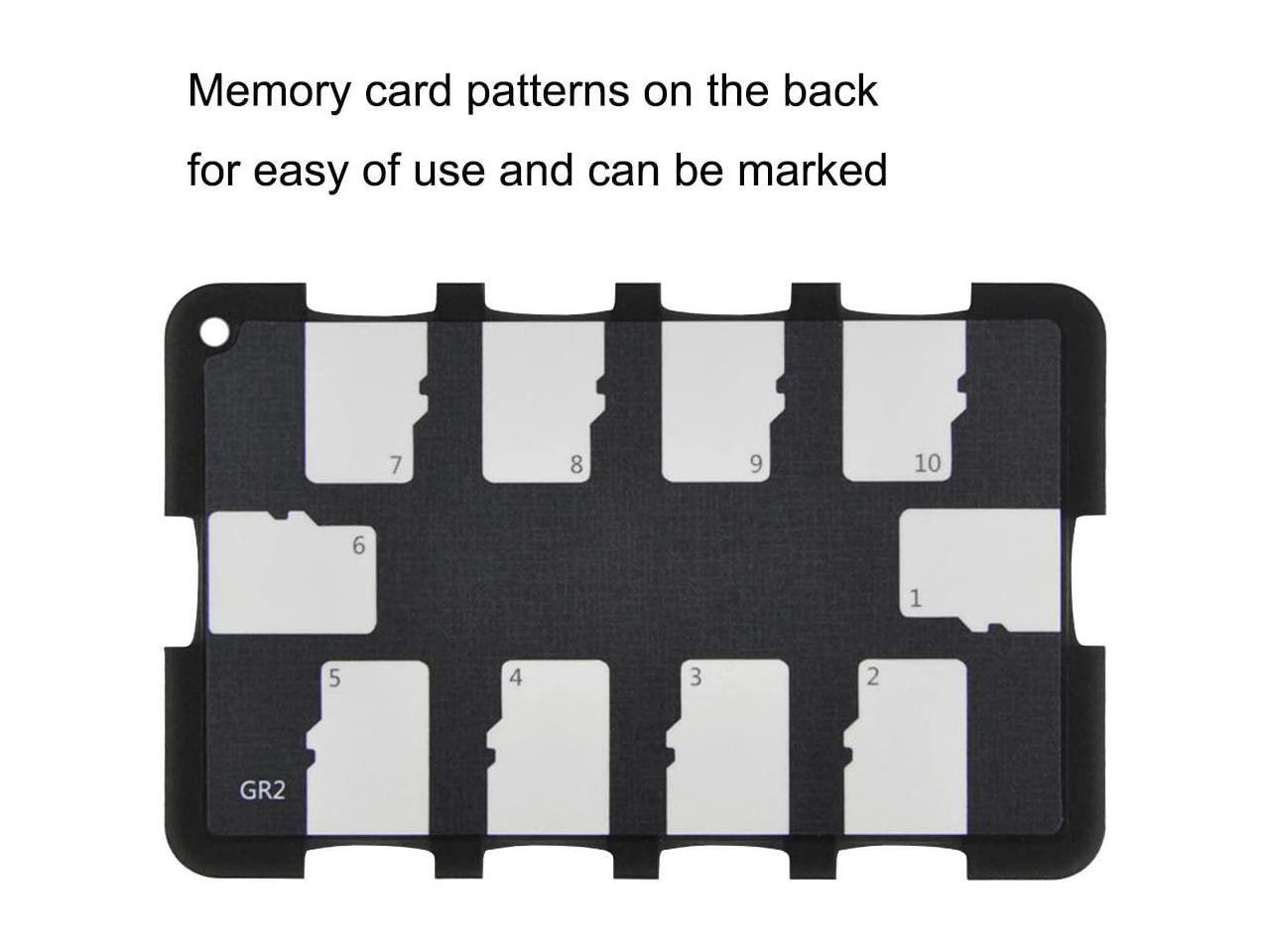 10 Slots Micro SD Card Case Holder Storage Organizer, Ultra Slim Credit